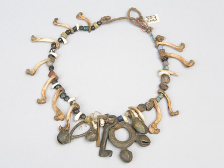 Amulet; Necklace, Ghana, West Africa, Africa. Pre 1874