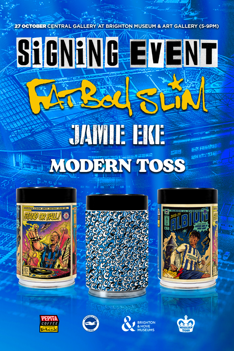 Pepita Coffee x Fatboy Slim x Brighton & Hove Museums – Exclusive Signing Event
