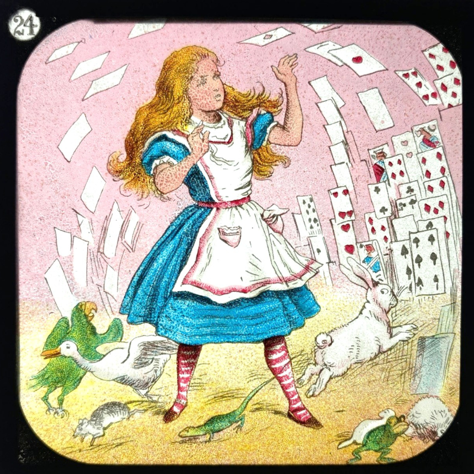 Alice in Wonderland lantern slide, early 1900s
