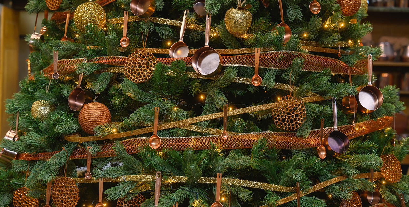 Close up of Christmas Tree details.